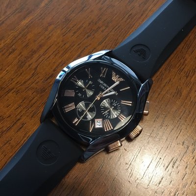 【錶帶家】亞曼尼 EMPORIO ARMANI 原廠錶帶原廠膠帶 23mm AR-1410 陶瓷錶帶摔破可代用