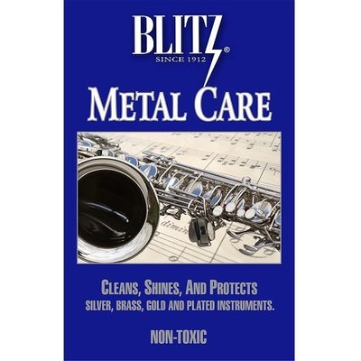 【老羊樂器店】Blitz Metal Care 金屬保養布 拭銀布