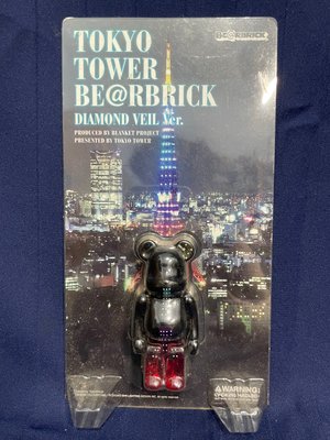 【全新未拆】Be@rbrick 庫柏力克熊 東京鐵塔 Diamond Veil Ver.限定 100%