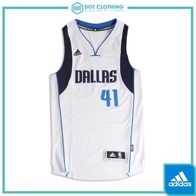 DOT 聚點 Adidas NBA DALLAS JERSEY NOWITZKI 白藍 41 小牛隊 球衣 A46005
