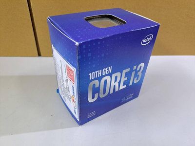 【 大胖電腦 】Intel I3-10100F CPU/附風扇/盒裝/6M/3.6G/良品/保固30天/直購價2000元