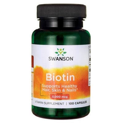 【活力小站】Swanson Biotin 生物素 5mg 100顆