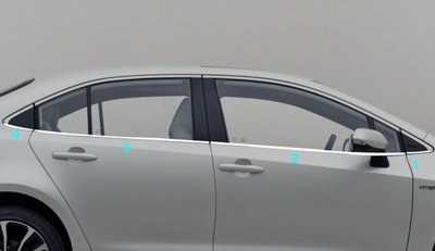 ~歐力車飾~豐田 TOYOTA 19-21年 12代 ALTIS 車窗飾條 下車窗飾條 車窗亮條 8件裝 不鏽鋼材質