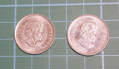 加拿大硬幣 25分 2008 2016年 兩枚一標