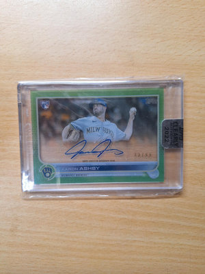 2022 MLB Topps Clearly Aaron Ashby /99 RC Auto