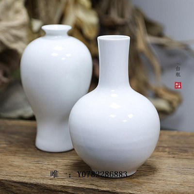 陶瓷花瓶清倉寬口大梅瓶白色陶瓷大肚花瓶現代簡約客廳插花中式擺件鮮花瓷器花瓶