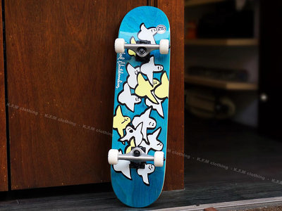 【 K.F.M 】Krooked BIRDS 7.75 Skateboard  整組 技術板 滑板 美國進口滑板 藍木紋