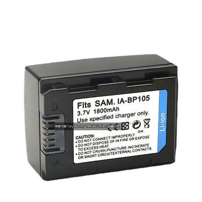 IA-BP105R 這用於三星HMX-F80 F90 HMX-F800HMX-G304電池相機