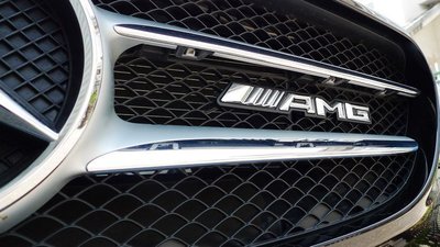 德國 朋馳 賓士Benz AMG 水箱罩 金屬標 中網標 進氣口 金屬標 標誌 改裝~ 最新版 超有型