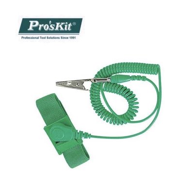Pro’sKit寶工 8PK-611D 防靜電壓扣鬆緊帶型手環(3米)