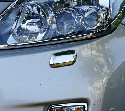 圓夢工廠 Toyota Prius 3代 2009~2012 改裝 鍍鉻銀 頭燈噴水蓋 前保桿 前燈 噴水蓋飾貼