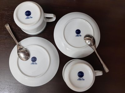 【 早集華航 】早期華航 老CAL 咖啡杯盤組「大同磁器 謹製」＝六件