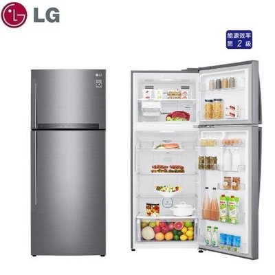 LG 樂金438公升二級能效直驅變頻上下門冰箱 GI-HL450SV