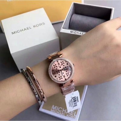 MICHAEL KORS /MK6470/閃爍星耀時尚腕錶-玫瑰金/正品Mk女款手錶