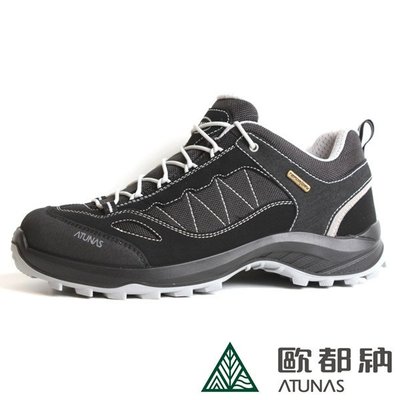(登山屋)ATUNAS 歐都納防水透氣耐磨低筒健行鞋(A1GCBB01N 黑)