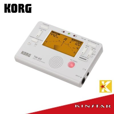 【金聲樂器】全新 KORG TM-60 調音+節拍器 白色