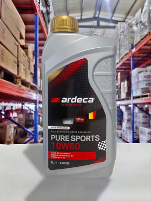 『油工廠』ARDECA PURE SPORTS 10W60 競技級 雙酯 全合成機油 1L