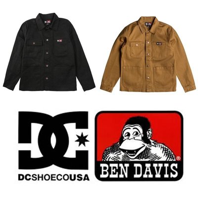 Cover Taiwan 官方直營 Ben Davis DC 牛仔外套 M65 工作外套 工裝夾克 黑色 駝色 (預購)