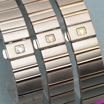 熱銷 《高級品質錶帶》歐米茄 伽星座雙鷹 968-981-982實心不鏽鋼帶男女錶帶18 23 25mm+SSS現貨