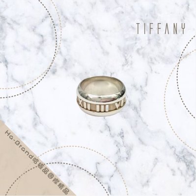 【哈極品】美品《Tiffany&amp;Co.》Tiffany 925純銀 羅馬數字戒指