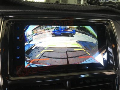 (小鳥的店)豐田 2021 小改款 VIOS YARIS 專用 倒車影像 鏡頭 倒車 含距離支援 原廠主機  專用線組