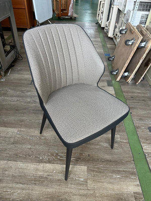 吉田二手傢俱❤全新簡約風撞色皮商業椅 餐椅 咖啡椅 單人椅 靠背椅 休閒椅 美甲椅