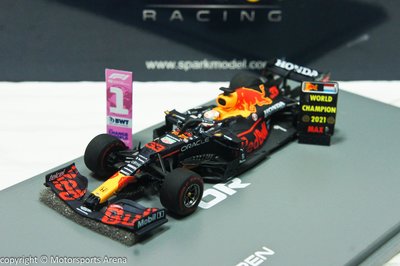 【現貨特價】世界冠軍 1:43 Spark F1 2021 Red Bull RB16B Verstappen 阿布達比