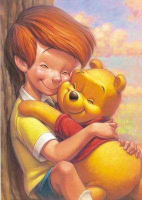 日本正版拼圖 迪士尼 相親相愛系列 Winnie the Pooh 小熊維尼  500片絕版拼圖 500-300