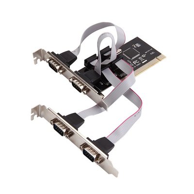 PCI轉4串口卡 COM口 RS232 4串口9針桌上型電腦PCI擴展卡工控卡 W101[322678]