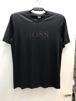 Hugo Boss 黑標 黑色 Logo 圓領T恤 全新正品 男裝 歐洲精品