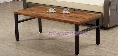 【N D Furniture】台南在地家具-CP值爆表LOFT工業風木心板集成材紋120cm大茶几/4尺茶几TL