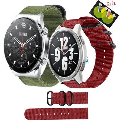 小米手錶 S1 Active Smartwatch 錶帶 Mibro Lite 錶帶尼龍錶帶手鍊錶帶手錶 S1 屏幕保護