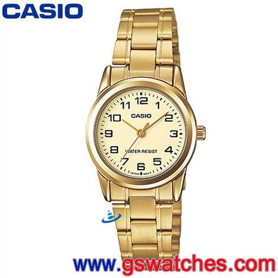 【金響鐘錶客訂商品】全新CASIO LTP-V001G-9B,公司貨,指針女錶,時尚必備的基本錶款,生活防水
