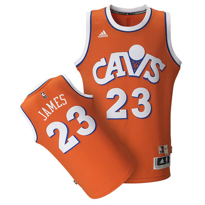 【現貨優惠】Adidas LeBron James 騎士 復古 卡通橘 球衣 M號