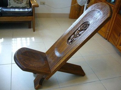 實木椅子(5)~雕刻~兩片組合~休閒椅.庭院椅~向日葵~可收納~隨機出貨~重約14.15KG