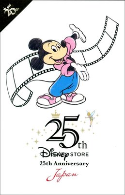 DISNEY STORE日本迪士尼商店25週年紀念限定明信片(日本製)