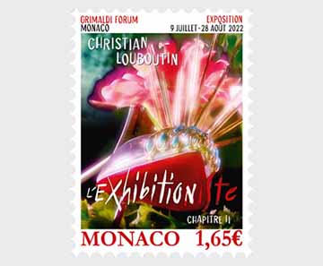 2022年摩納哥Christian Louboutin展覽-格里馬爾迪論壇會議中心郵票