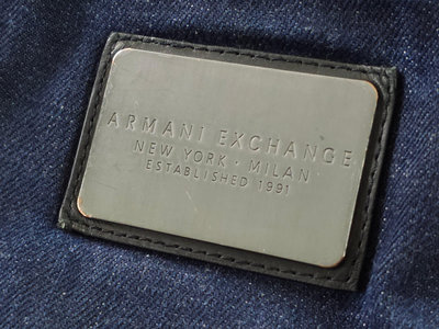 A/X Armani Exchange 排扣 深藍色 直筒 牛仔褲 (W33) (一元起標 無底價)