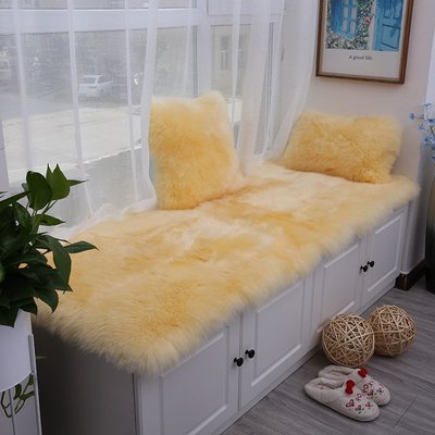 澳洲純羊毛飄窗墊臥室地毯陽臺墊子窗臺墊定做羊毛毯歐式沙發墊~特價