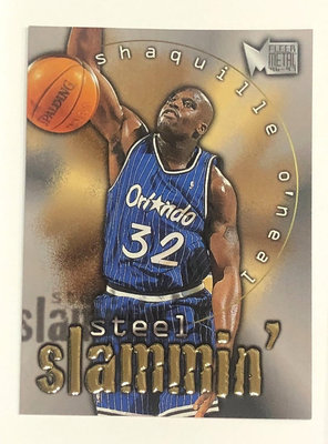 NBA  Shaquille O'Neal 1996 Metal STEEL SLAMMING 浮雕特殊卡