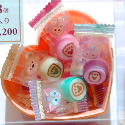 情人節系列《現貨》日本海洋迪士尼 糖果罐 點心盒 收納盒 含糖果 8入 硬糖 達菲 雪麗梅 畫家貓 史黛拉