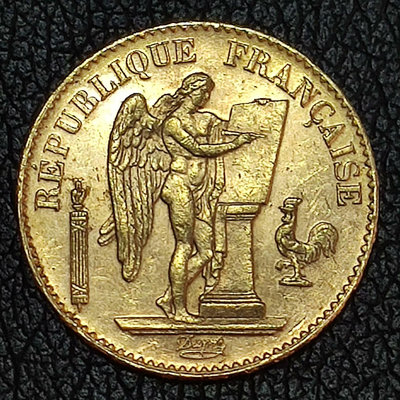 法國 20法郎 天使 金幣 1888年！！！240505-4錢幣 收藏幣 紀念幣-1886