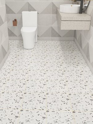 地板貼自粘地面廚房防水防滑廁所衛生間地貼北歐風格浴室加厚耐磨