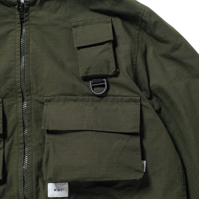 ☆LimeLight☆ WTAPS MODULAR / JACKET. COTTON. RIPSTOP 十袋黑M 綠S