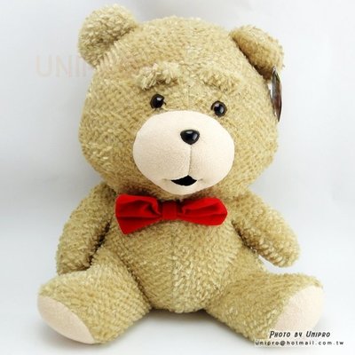 【UNIPRO】熊麻吉 蝴蝶結熊 坐姿 絨毛玩偶 娃娃 無辜熊 生日禮物 領結熊 泰迪熊