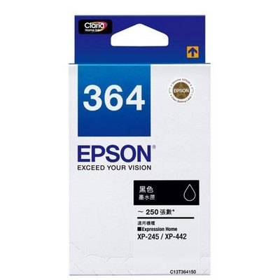 【葳狄線上GO】EPSON T364150 原廠黑色墨水匣 適用 XP-245/XP-442