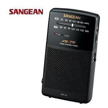 SANGEAN 山進 SR-35 AM / FM 掌上型收音機 接收清晰 音質美.(附台灣原廠保證書)
