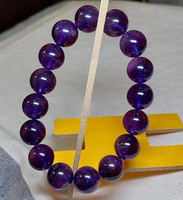 天然烏拉圭紫水晶手鍊13-14mm（貴人.智慧之石)