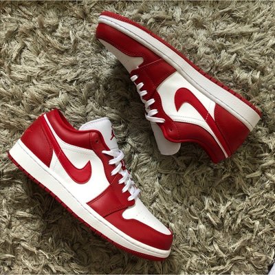 Air Jordan 1 Low "Gym Red" 白紅 553558-611潮鞋