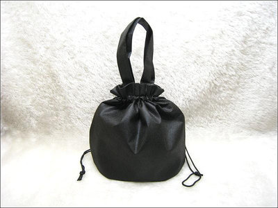 餐袋便當袋(不織布束口)(27*24)-BAG-031 黑色